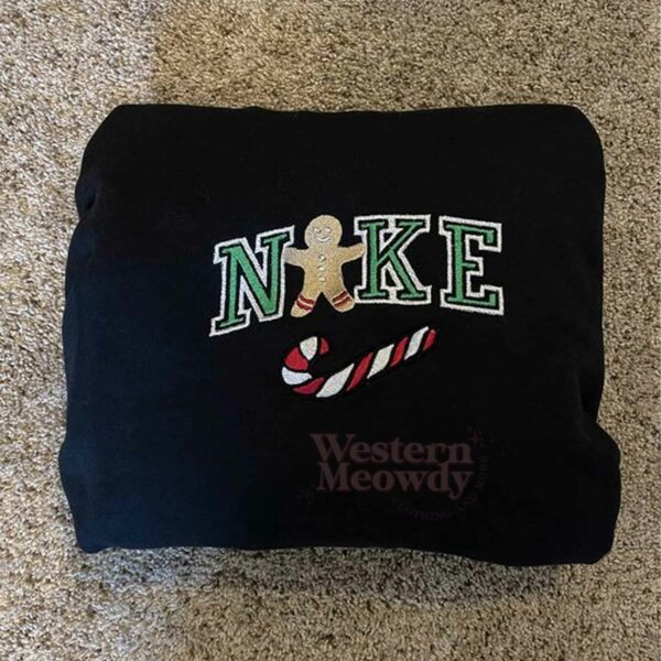Gingerbread Christmas Embroidered Sweatshirt
