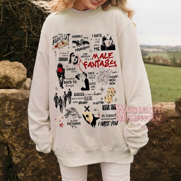 Billie Eilish Male Fantasy Lyric Shirt
