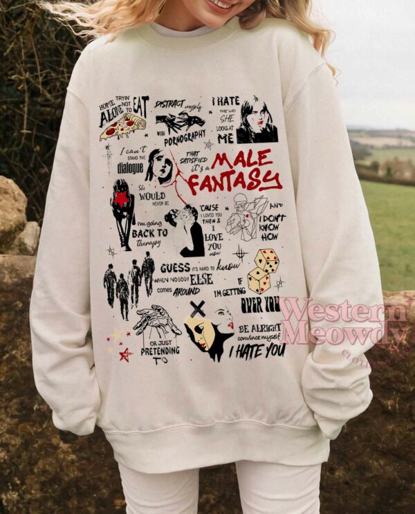 Billie Eilish Male Fantasy Lyric Shirt