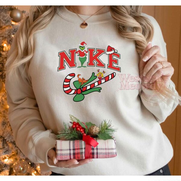 Grinch Candy Christmas Sweatshirt