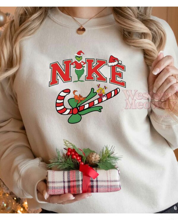 Grinch Candy Christmas Sweatshirt