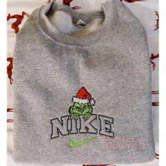 Grinchmas Christmas Embroidered Sweatshirt Grinchmas Christmas Embroidered Sweatshirt