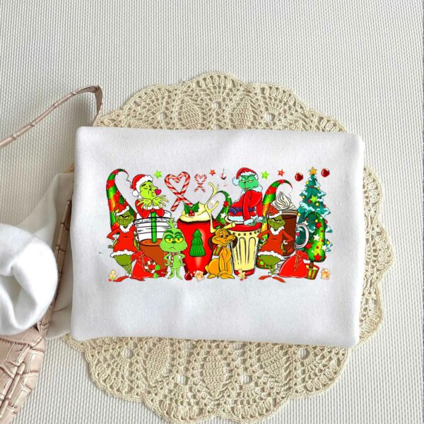 Grinch Coffee Cups with Friends Sweatshirt