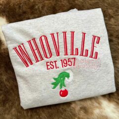 Grinch Whoville University Est 1957 Sweatshirt Grinch Whoville University Est 1957 Sweatshirt