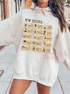 TV Girl Tickets with Song Names Shirt