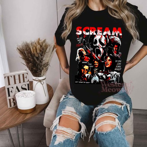 Thriller Characters Scream Sweatshirt