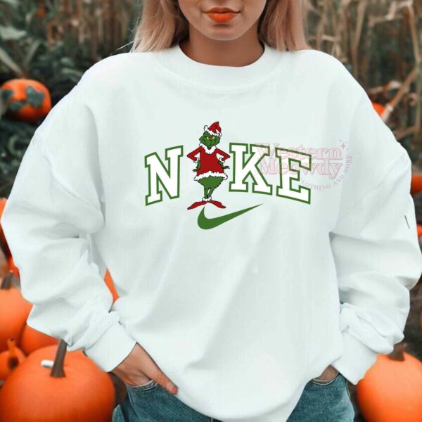 Funny Grinch Face Christmas Sweatshirt