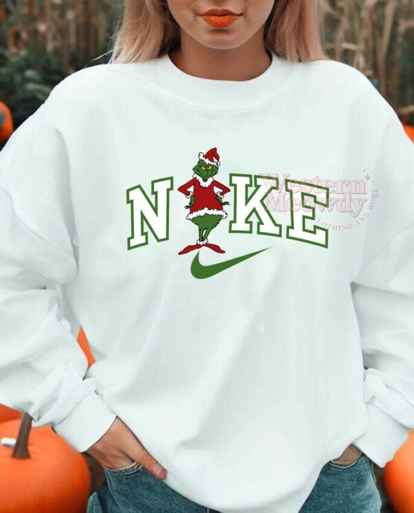 Funny Grinch Face Christmas Sweatshirt