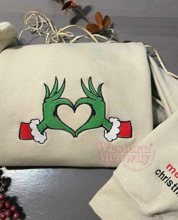 Grinch Heart Merry Christmas Sweatshirt