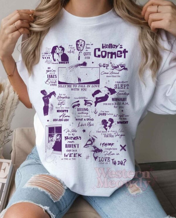 Billie Eilish Halley’s Comet Lyric Shirt