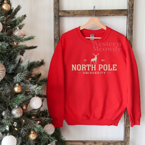 North Pole Est 1824 University Sweatshirt