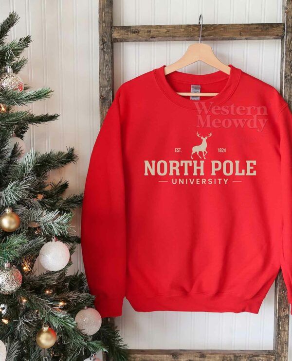 North Pole Est 1824 University Sweatshirt