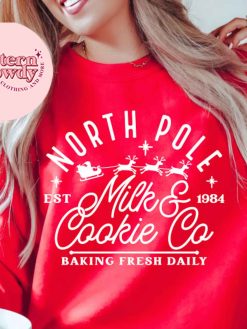 North Pole Milk Cookie Co Christmas Sweatshirt