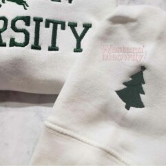 North Pole University Est 1824 Embroidered Sweatshirt
