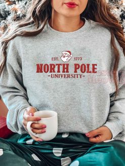 North Pole University Est 1773 Embroidered Crewneck