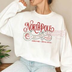 North Pole Hot Chocolate Christmas Sweatshirt