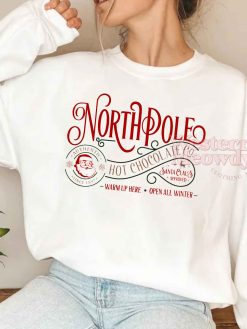 North Pole Hot Chocolate Christmas Sweatshirt