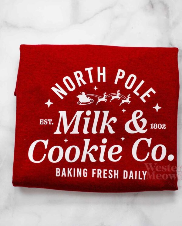 North Pole Milk & Cookie Co Christmas Sweatshirt