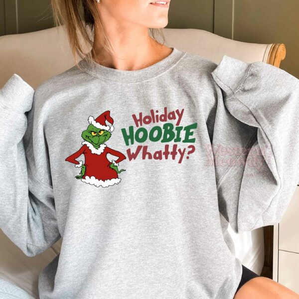 Holiday Hoobie Whatty Grinch Cartoon Sweatshirt