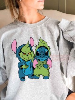 Grinch And Stitch Friends Sweatshirt