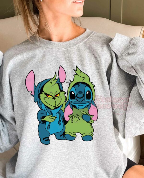 Grinch And Stitch Friends Sweatshirt