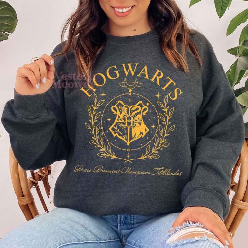 Harry Potter Hogwarts House 90s Line Art Sweatshirt