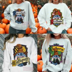 Hogwarts House Stitch Harry Potter Sweatshirt Hogwarts House Stitch Harry Potter Sweatshirt