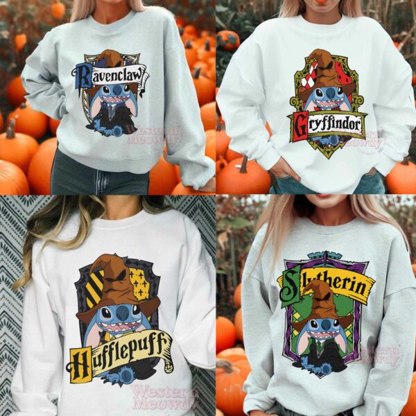 Hogwarts House Stitch Harry Potter Sweatshirt