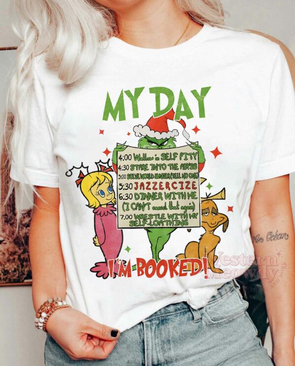 Grinch With Friends I’m Booked Christmas Sweatshirt