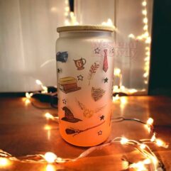 Hogwarts Houses Harry Potter 16oz Libbey Glass