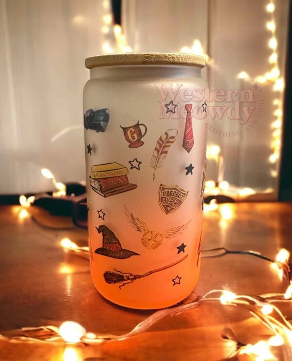 Hogwarts Houses Harry Potter 16oz Libbey Glass