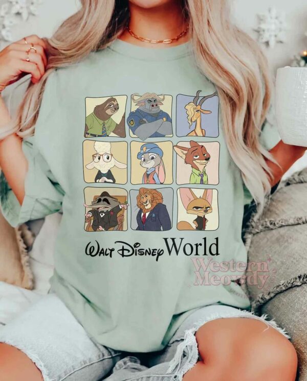 Zootopia Characters Disney Shirt