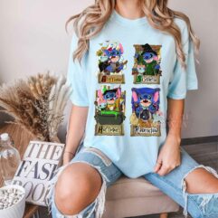 Stitch Halloween Harry Potter Houses Sweatshirt