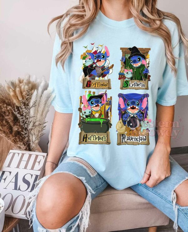 Stitch Halloween Harry Potter Houses Sweatshirt