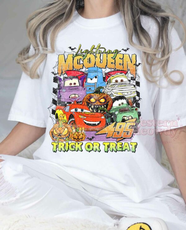Lightning Mcqueen Car Squad Trick Or Treat Shirt