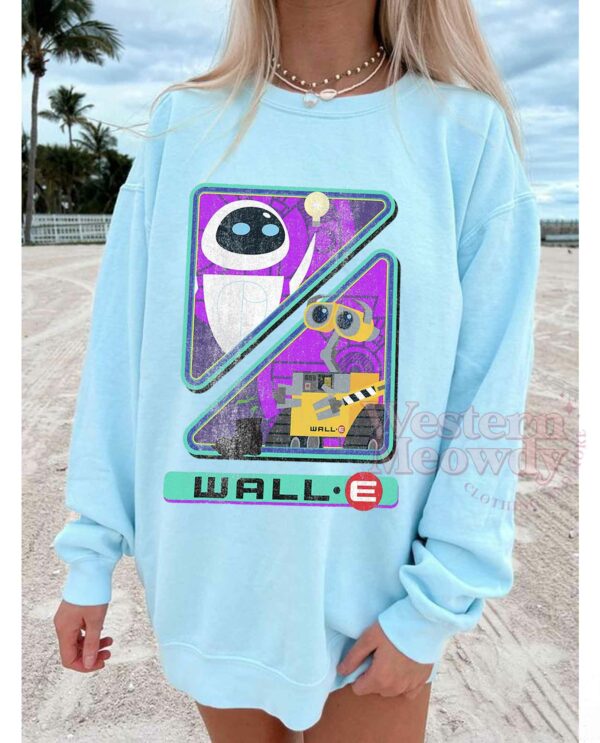 Wall-E and Eve Couple Vintage Shirt