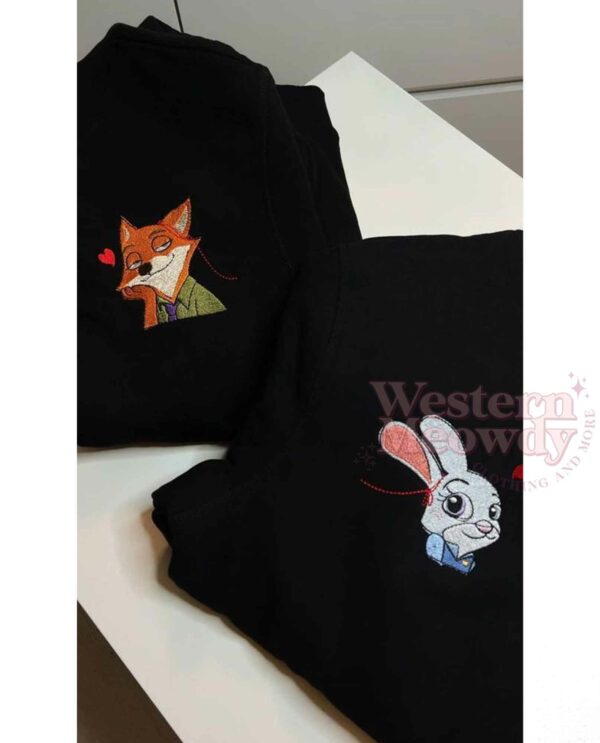 Zootopia Judy Hopps And Nick Wilde Couple Sweatshirt