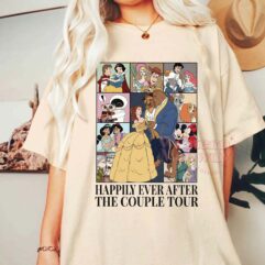 Wall-E Eve Disney Couple Characters Squad Shirt