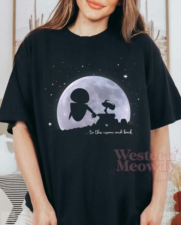 Wall-E Eve Love To The Moon And Back Shirt