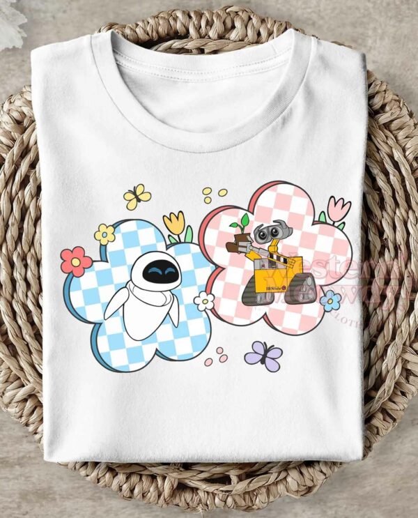 Wall-E Eve Robot Cute Couple Love Shirt