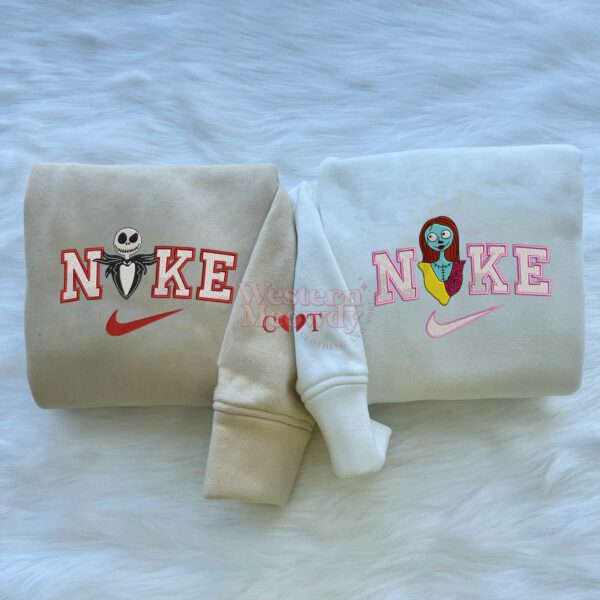 Nightmare Before Christmas Couple Custome Name Sweatshirt