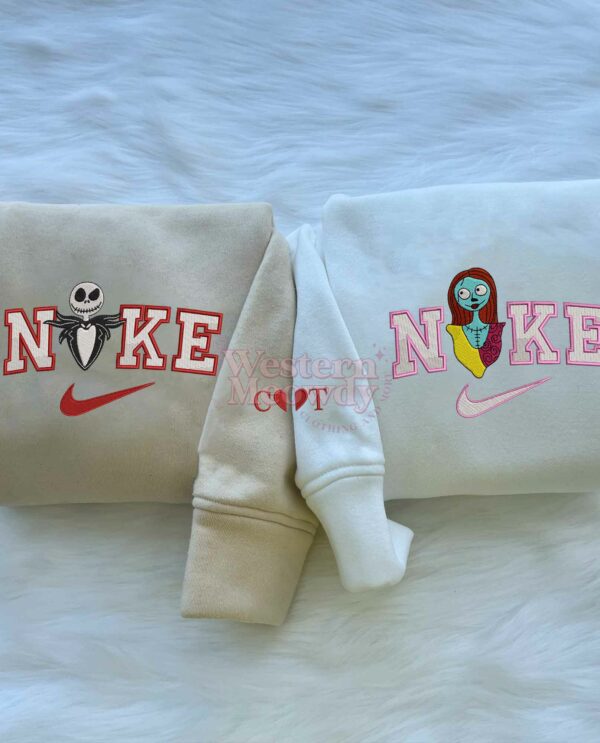 Nightmare Before Christmas Couple Custome Name Sweatshirt