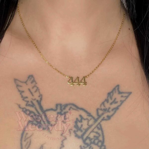 Angel Number 222 444 Necklace