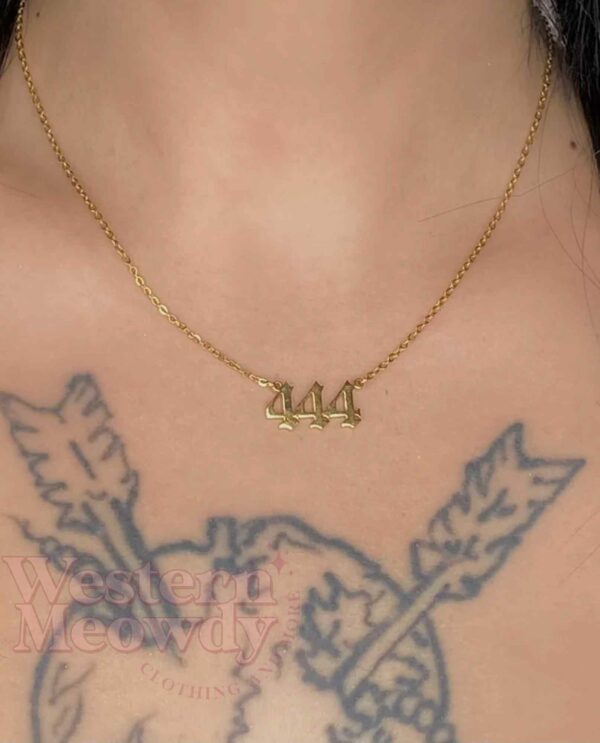 Angel Number 222 444 Necklace