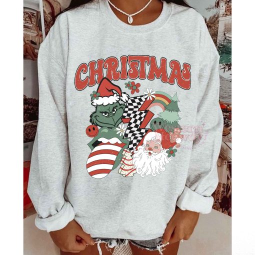 Grinch And Santa Claus Sweatshirt