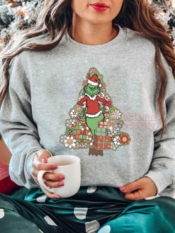 Grinch Christmas Tree Sweatshirt