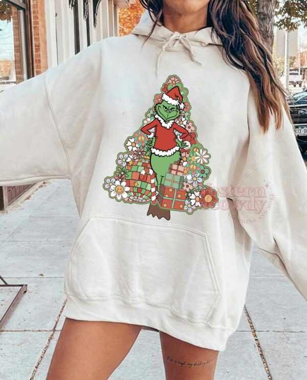 Grinch Christmas Tree Sweatshirt