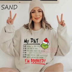 Grinch My Day Im Booked T-shirt