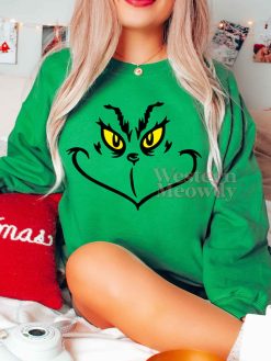 Grinch Face Christmas T-shirt