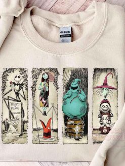 Sally Jack And Friends The Nightmare Before Christmas Shirt